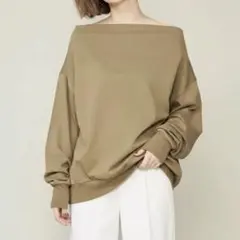 お値下げ不可※〈CONTE〉コンテ コットンオフショルダースウェット
