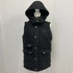 stussy ダウンベスト フード脱着可能 ウール グレー サイズM