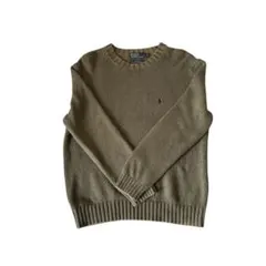Ralph Lauren オリーブグリーン ニットセーター