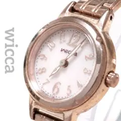 稼働品 CITIZEN wicca レディース ソーラー ピンクゴールド