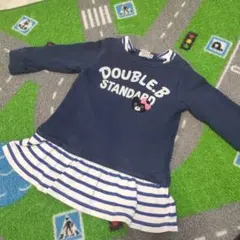 DOUBLE.B チュニック ネイビー 80cm