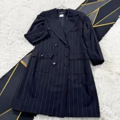 美品【1997年】シャネル ダブルブレスト コート L ココボタン VV001のサムネイル