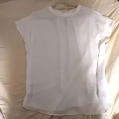 ホワイト 半袖ブラウス サイズ38　ROPE　picnic　未使用　白　美品