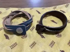 TAKEO KIKUCHI 琉球MAXレザーブレスレット 2本セットのサムネイル