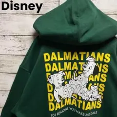 P71a【美品】ディズニー 101匹わんちゃん　刺繍ロゴ　希少カラー　パーカー