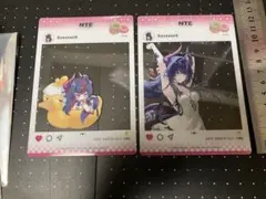 公式品 新品 미사용 NTE アニメイトコラボ SNS風クリアカード 真紅セット