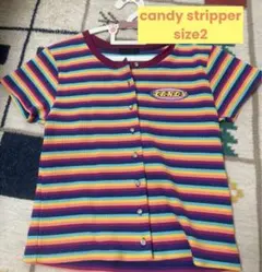 Candy stripper キャンスパ　半袖　ワッフル　Tシャツのサムネイル