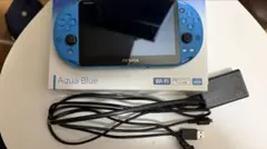 PS Vitaアクアブルー 本体 充電器 箱32GBカード付き