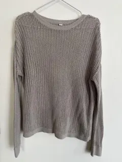 UNIQLO 透かし編みカットソー 長袖カットソー 春服　Lサイズ