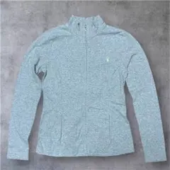 ポロ・ラルフローレン グレー長袖ジップスウェット レディース