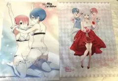 リゼロ　タペストリー　エミリア　レム　ラム　re:ゼロから始まる異世界生活