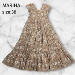 MARIHA ノースリーブ ロングワンピース 花柄 草原の虹 ドレス - メルカリ