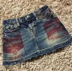 値下げ！JOEY HYSTERIC⭐︎美品 デニムミニsk アンディーウォーホル