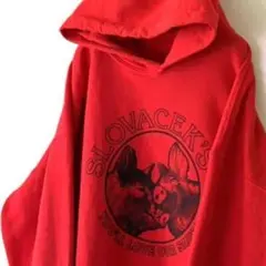 ギルダン SLOVACEKS スウェット パーカー L レッド 赤 古着
