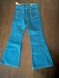 vintage)希少レア日本製★Wranglerキッズブーツカットデニム★80s