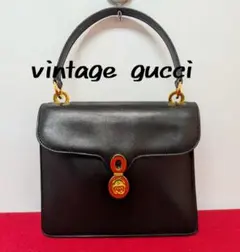 グッチ GUCCI バンブー トップハンドルバッグ00013640633 焦茶 - メルカリ