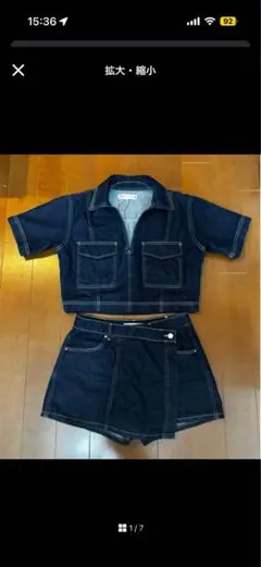 【新品未使用】ZARA 今期デニムセットアップ　ボトムは数回使用