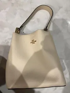 COACH クリーム色 ハンドバッグ