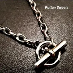 Puttan Sweets ティアドロップリンクチェーンネックレス813シルバー