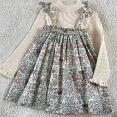 リバティ　オーチャード　ピンク　キャミソール ボンポワン　ファミリア　べべ好きに