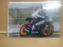 017 オートバイレーサー マルク・マルケス 直筆サイン入り写真 COA証明書付