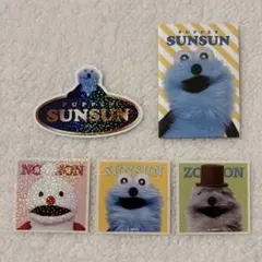 パペットスンスン キラキラダイカットステッカー ステッカー　スンスン