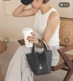 DONOBAN キューブハンドバッグ　オレンジ 新品未使用　ショルダー巾着付き