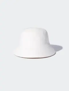 UNIQLO ユニクロ　UVカット　ニットバケットハット　オフホワイト