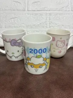 ハローキティ　バースデーマグカップ　キティ&コロコロクリリン&ポムポムプリン