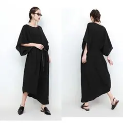 訳あり★モード系 アシメ ロングワンピース 大きいサイズ