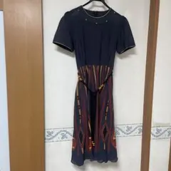 昭和レトロレディースワンピース半袖11号サイズ