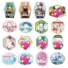 ヒロアカ お守りステッカーコレクション 爆豪 金運上昇 必勝祈願 友情祈願