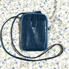 オリタタ 牛革クロコダイル型押し ウォレットフォンケースポシェット 