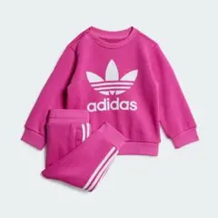 adidas キッズ 90サイズ セットアップ ピンク