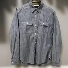 BEAUTY&YOUTH シャンブレーシャツ グレー Mサイズ