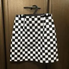 フラッグチェックミニスカート