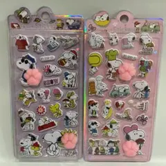【2枚】スヌーピー　肉球シール　ぷにぷにシール