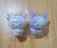 ちいかわ×サンリオ シークレットフロッキーマスコットチャーム モモンガ×クロミ