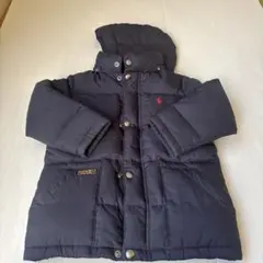 POLO RALPH LAURENダウンジャケッ110㎝フード取り外し可ネイビー