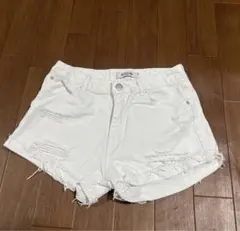 ダメージジーンズショートパンツ☆ホワイト