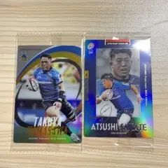 ラグビー　リーグワン　ツインウエハース 坂手淳史選手　山沢拓也選手