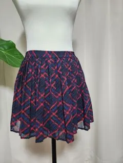 FOREVER 21 フレアスカート Sサイズ ネイビー/レッド