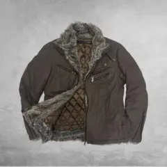 00s archive schlussel ダブルジップ ファー y2k お兄系