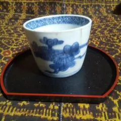 古伊万里　蕎麦猪口　藍染付 古伊万里染付栗文蕎麦猪口｜古美術 桃凛