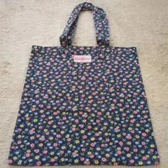 Cath Kidston 花柄エコバッグ ネイビー
