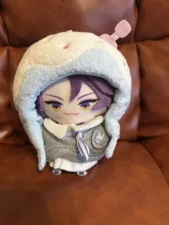 即購入可！10cm アイスクリームかぶりもの　ポッピングシャワー　白✖️水色