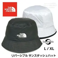 ノースフェイス★黒×白 リバーシブル★サンスタッシュハット★L / XL★未使用