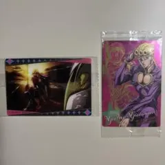 ジョジョの奇妙な冒険 黄金の風 ジョルノ ウエハースカード 2枚