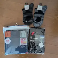 ユニクロ 極暖HEATTECH Tシャツ S 　 ニットトランクスM 　靴下