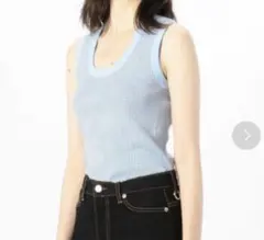 CABAN ストライプ タンクトップ TOMORROWLAND CABaN リブタンクトップ ストライプ セール